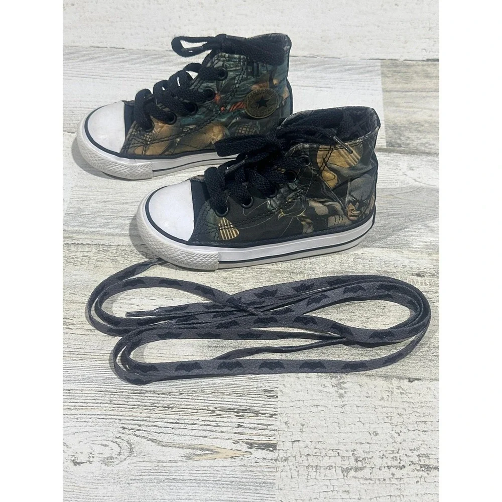 Converse Batman High Top Sneaker Boys Toddler 6 Multicolor DC Comics
